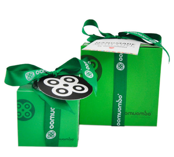 Caja de cartón verde para chuches- 500gr-1639